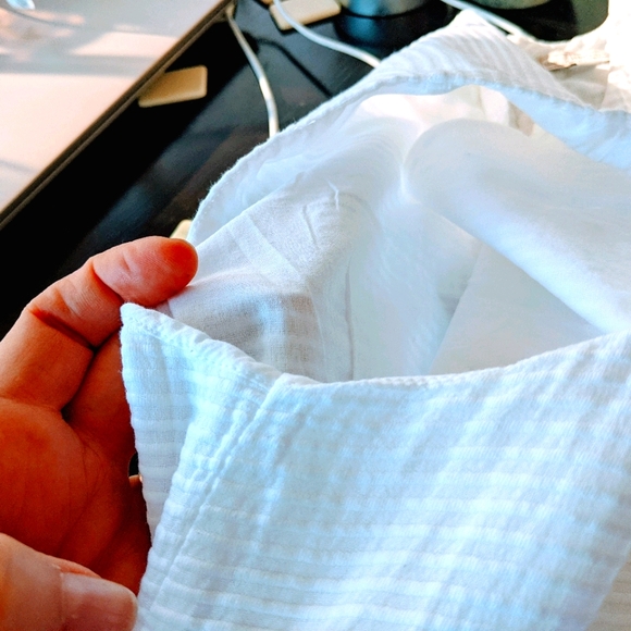 GAP sz 4 two layer white cotton mini dress - Picture 8 of 11